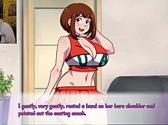 i imagine ochaco uraraka from my hero academia giving me a blowjob and anal.