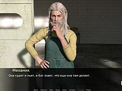 pine falls asks for help in this blowjob cartoon game anime hentai scene with lots of fun