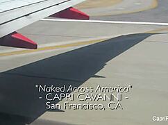 capri cavanni shows big tits and ass behind scenes