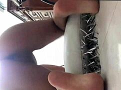 this hot slut is masturbating her pussy in a sexy way