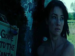 This sexy brunette model goes topless on silent night!