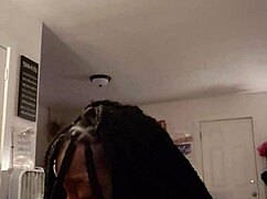 Feeling the intense pleasure from that monster black cock in my mouth.