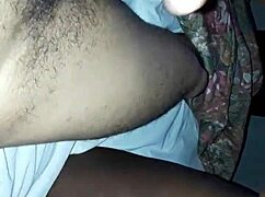 Ebony performer enjoys sucking large cock