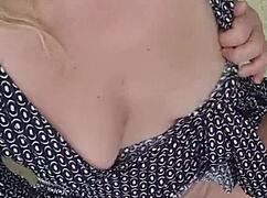 milf teases with dildo on video call