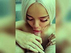 Blonde Sucked In Pool Then Fucked In Bedroom