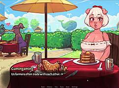 My pig princess sucks ice cream with naughty techniques