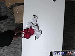 i'm a petite teen officer getting oiled in uniform at work by old cops in hardcore denial