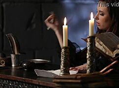 write a letter during solo masturbation in medieval fantasy?