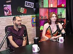 Reh Queen Tiffany Rocha in Sheer Red Lingerie