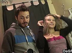 Dagfs Pleasuring Herself At The Tanning Saloon