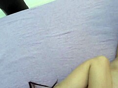 Asian babe rides cock in cowgirl after homemade hardcore cumshot on natural tits