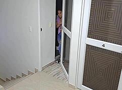 Pregnant latina sucks nurse's cock deep 😍