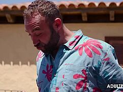 stalkers fuck alexis cherry in outdoor threesome