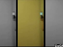 petite brunette teen alone in bedroom with mirror and panties