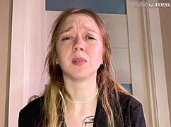 POV humiliation with Russian domina guiding your every stroke.