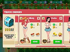 i'm playing nutaku booty farm and flashing my ass in this hentai game part 09