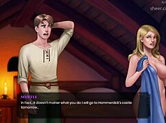 Wal 23, the blonde with huge boobs, sticks a small wooden dildo into her shaved pussy.