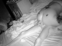 mature couple riding cowgirl on cam