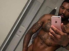 Yo, check this big dick getting wet in the shower!