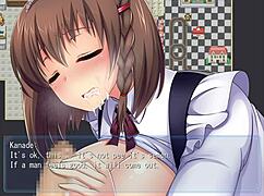 Kanade's ecchi worklife with blowjob and toys