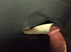 A Guy Gets Blowjob Through Gloryhole in POV