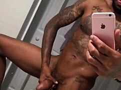 Yo, check this big dick getting wet in the shower!