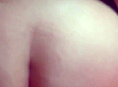 White bbw takes backshots with cumshot.