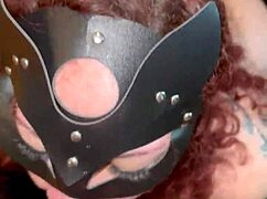 Mature redhead whore swallows cum after handjob!