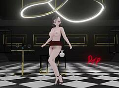 Sexy rachel dances in dress render