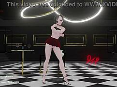 Sexy rachel dances in dress render