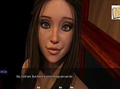 hey, jamie is leveling up her deepthroat skills in this anime college game scene with a big ass brunette