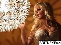 Sexy Blonde In A Retro Tease And Solo