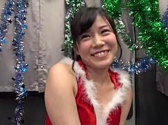 Hitomi, 23, lonely on Christmas, picked up as super masochistic!