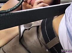 Petite Teen Sucks Stepbro's Banana in Park During Hardcore Sex!