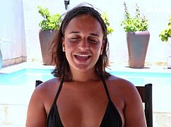 novinha gostosa dando entrevista sensual, bent over for anal and doggystyle 😏