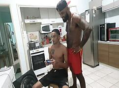 Yo, banging with the tough guy from the favela! 🔥💪