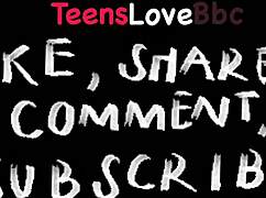 blonde teen 18+ pussy pounded hard by big cock in interracial close up