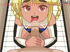 anime hentai ichigo-chan gets creampied doggystyle in game center assfucking 😏🍆