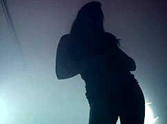 this hd wetting accident at the strip club, she peed while dancing and her clothes ripped.