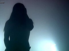 this hd wetting accident at the strip club, she peed while dancing and her clothes ripped.