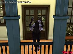 master roshi's harem orgy turns wild with anal cumshots