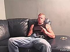 Horny gay porn threesome gay sex