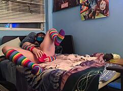 Submissive Puppy Practices Playing With His Bad Dragon Toy