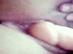 Shaving my pussy smooth for lover's penis