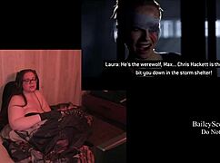 Why is the naked bbw playing quarry with her tattooed ass?