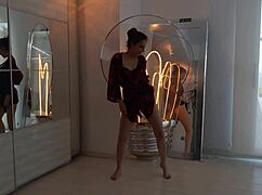 antonia sainz teases with strip dance and ripped clothes