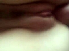 Homemade amateur anal quickie with a messy creampie finish