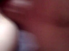 Homemade amateur anal quickie with a messy creampie finish