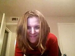 having fun playing with my hard tits, bouncing them around.