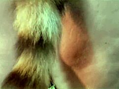 Behind the scenes, a naughty girl gets her big ass fingered and anal fucked.